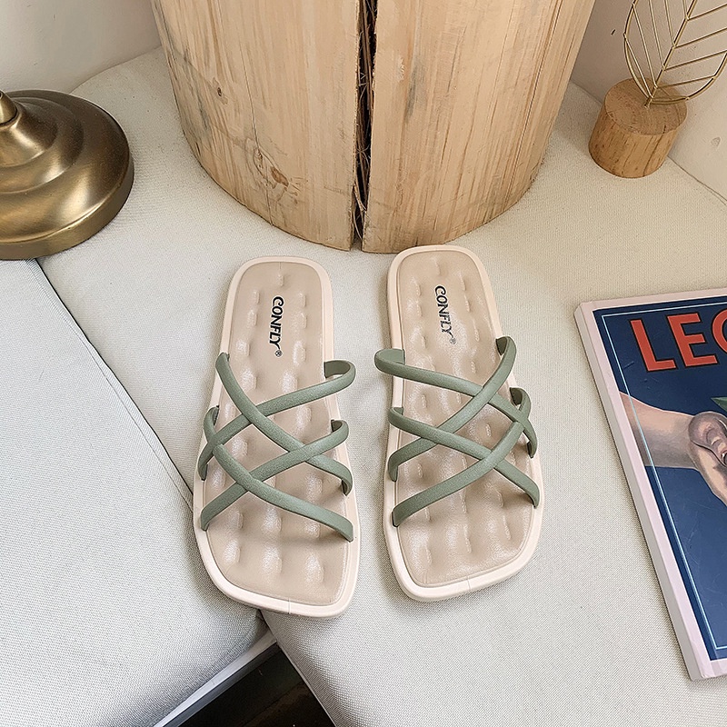 IELGY Dép đế mềm chống trượt phong cách Roman