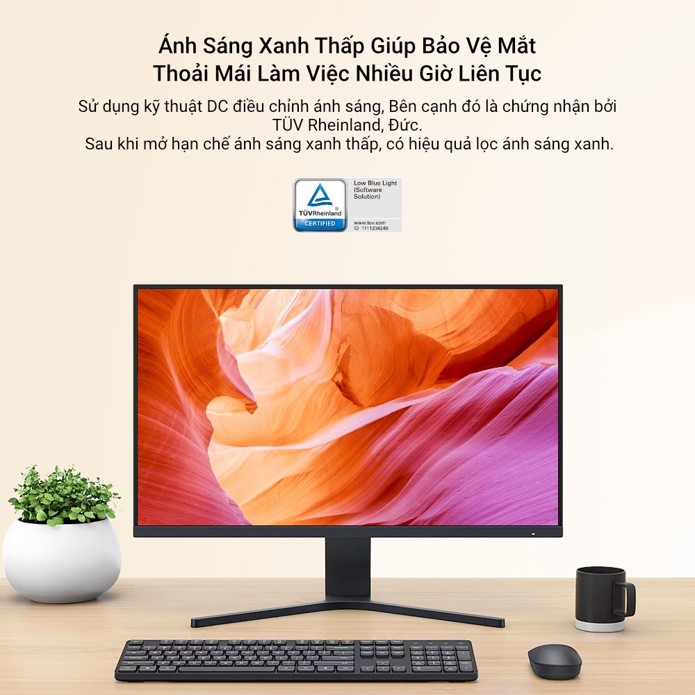 Màn hình máy tính Xiaomi Redmi 27&quot; 75Hz ISP Full HD 1920x1080 HDMI thiết kế viền mỏng 3 cạnh cùng