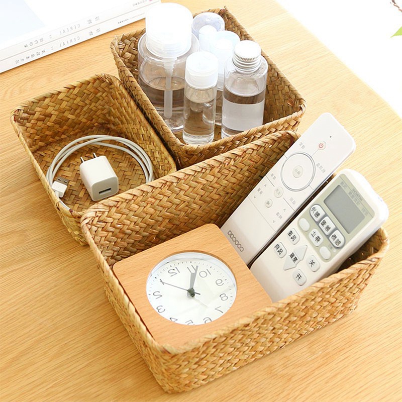Giỏ Đựng Đồ Đa Năng Bằng Sợi Cỏ Biển