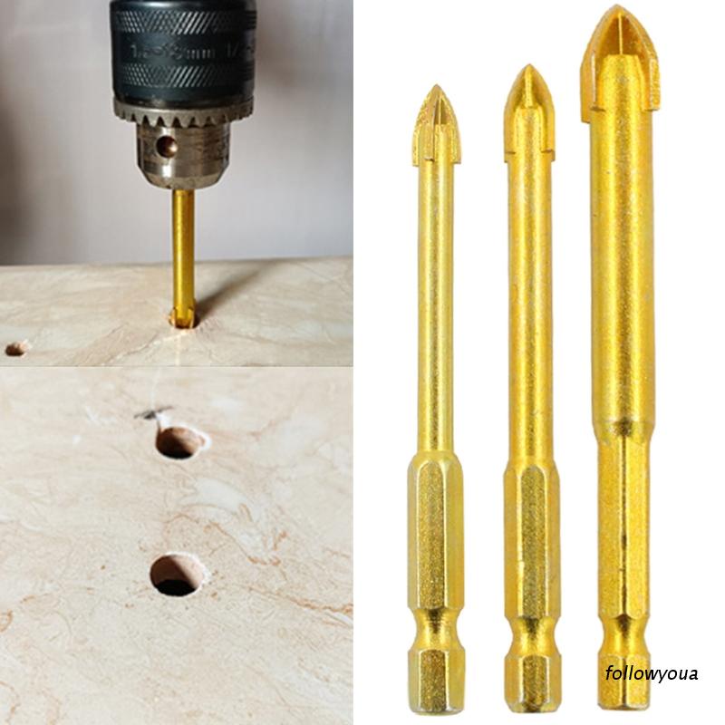 Mũi khoan đầu tam giác/ lục giác/ chữ thập đa năng dùng để khoan bê tông/ đá cẩm thạch/ thuỷ tinh/ gạch (có bán lẻ)