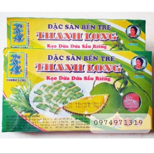 (Giá sỉ) Kẹo Dừa , Bến Tre, sầu riêng la dứa,300gr
