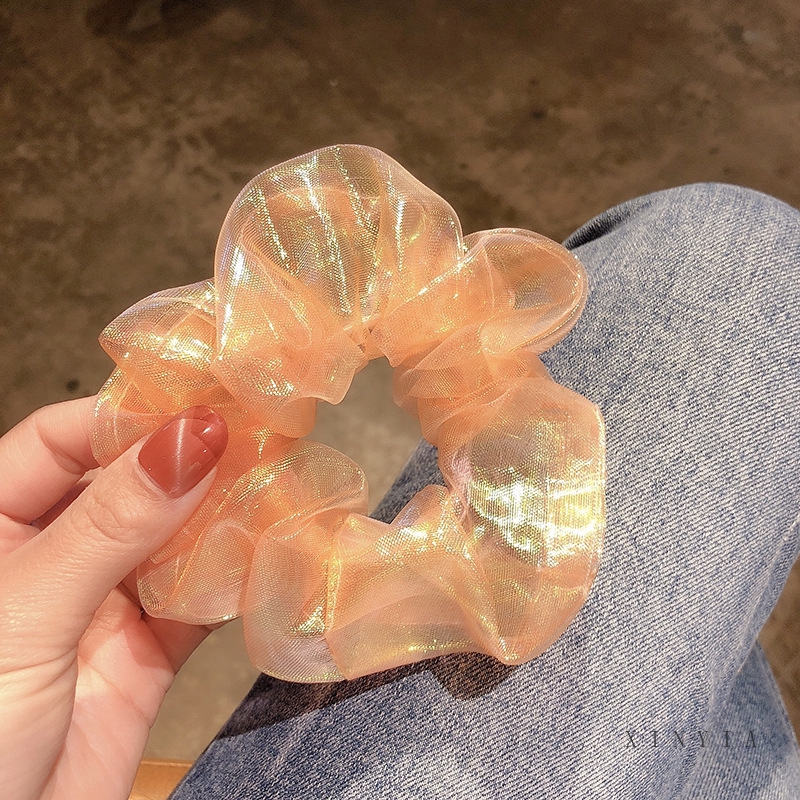 Dây buộc tóc co giãn nhiều màu sắc dễ thương