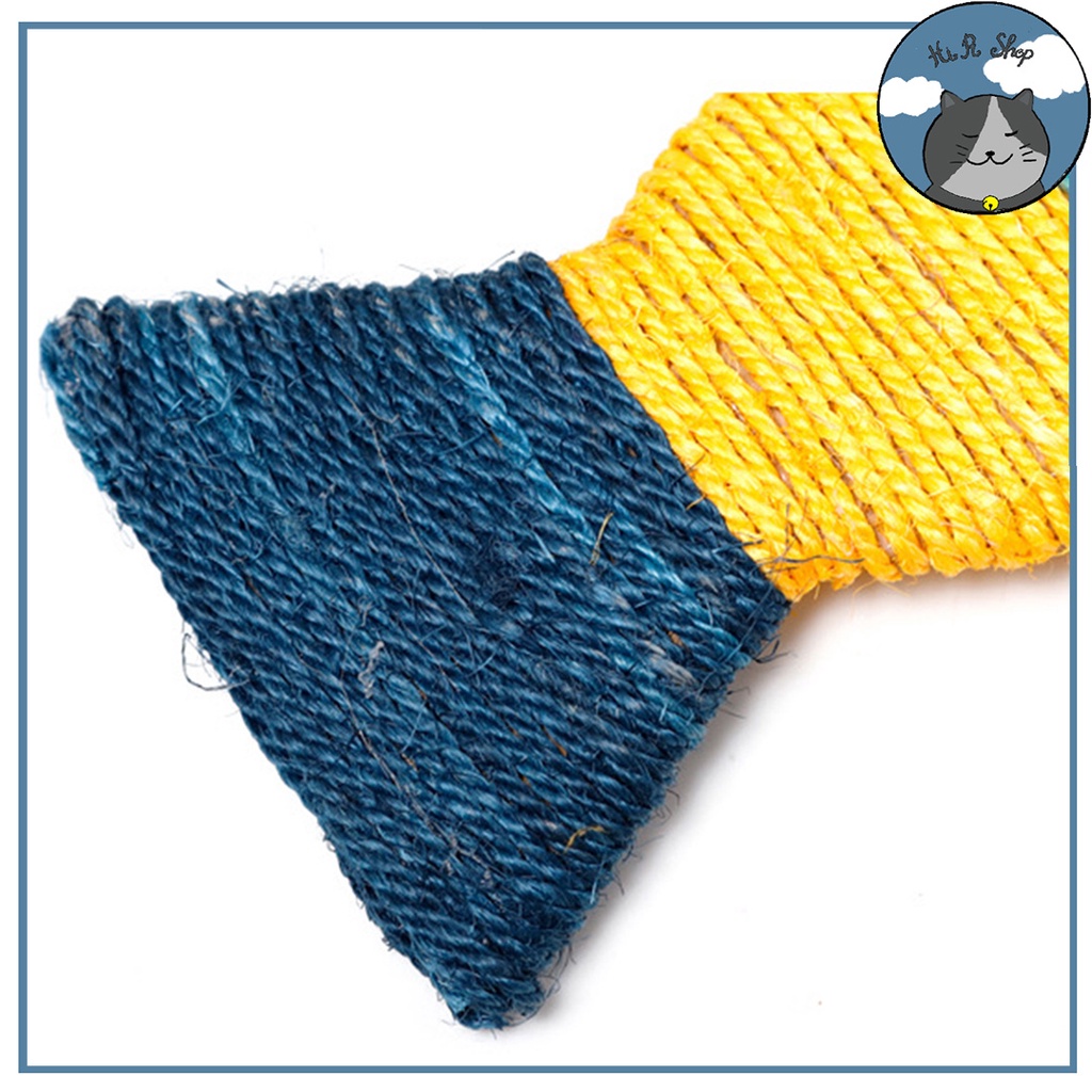 Bàn Cào Móng Hình Cá Cho Mèo Có Dây Treo