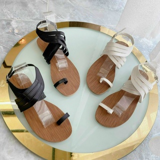 Giày Sandal Nữ Nhẹ Nhàng Kiểu Bánh bèo, Dép nữ đế bệt chiến binh xỏ ngón dây mảnh quai chéo Giày Xăng Đan nữ đế bằng
