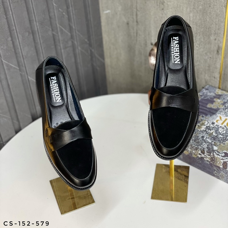 Giày Hàn Quốc nam pha da lộn - Bảo hành nổ da bong đế 1 năm CS-152