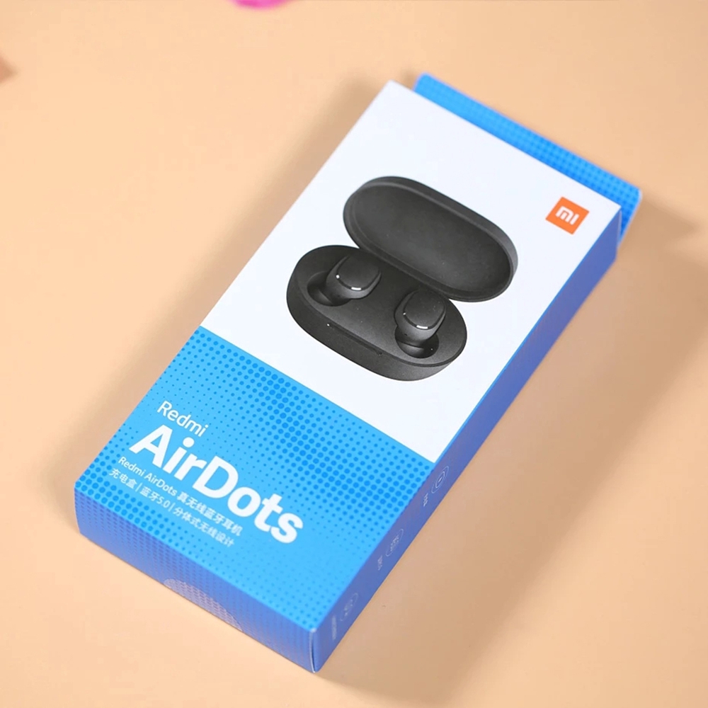 【vl】 Xiaomi Redmi Wireless Bluetooth 5.0 Headset Voice Tap Control Noise Reduction With Charging Box