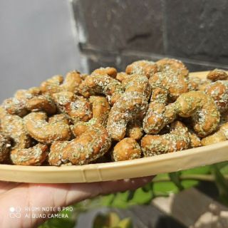 [HCM] [Sẵn] Hàng loại I - 1kg Hạt Điều Rang Phủ Lá Dứa (Điều nguyên) . Đồ Ăn Vặt -Ăn Vặt