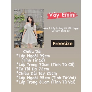 [Ảnh Thật / Sẵn] 🫧 Váy - Đầm Yếm Trắng EMINI🕊