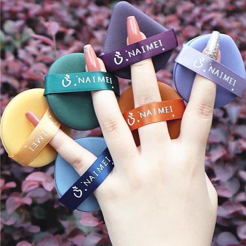 Set 7 Miếng Bông Phấn trang điểm có hộp đựng xịn xò, hàng hót 2022