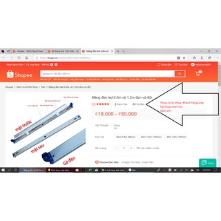 Máng Đèn Led 0.6m