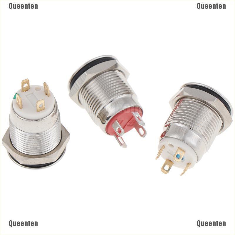 Công Tắc Nút Nhấn Bằng Kim Loại 12MM 3V Có Logo Hình Nút Nguồn Độc Đáo
