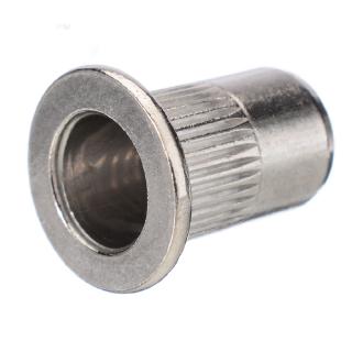 50pcs New M6 Thread Stainless Steel Flat Head Rivet Nut Rivnut Insert Nutsert
