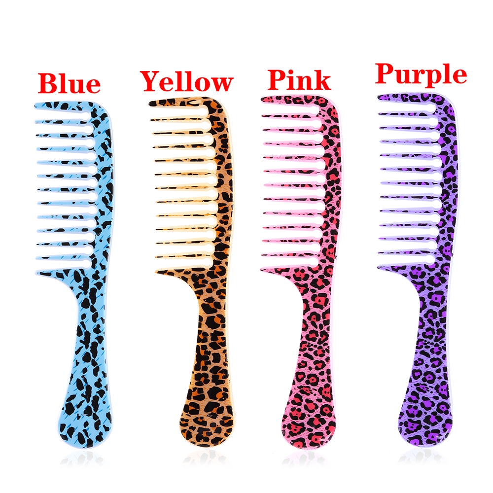 Lược Chải Tóc Bằng Nhựa Răng Thưa Chống Tĩnh Điện Chuyên Dụng