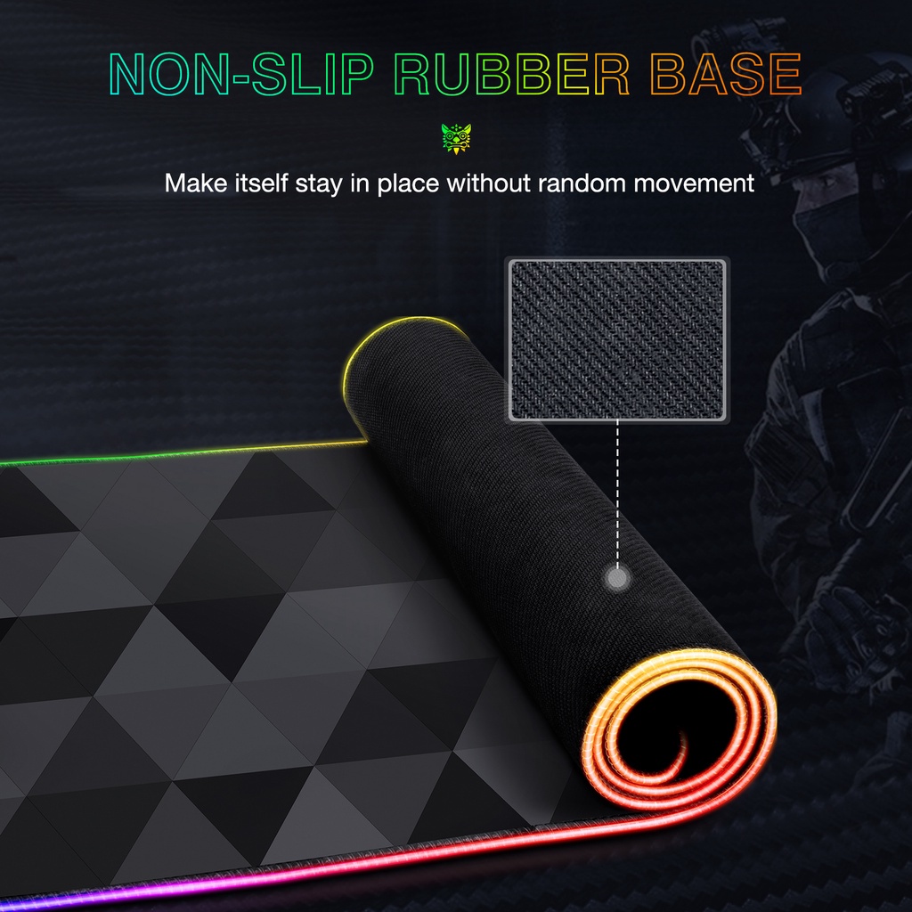 Tấm lót chuột chơi game Onikuma G6 80*30cm có đèn RGB