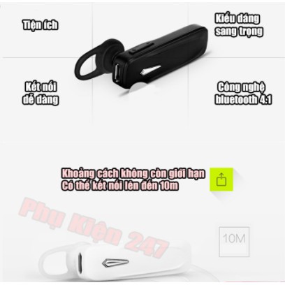 [Mã ELFLASH5 giảm 20K đơn 50K] Tai Nghe Bluetooth Mini Không Dây Cho Điện Thoại và Máy Tính Bảng