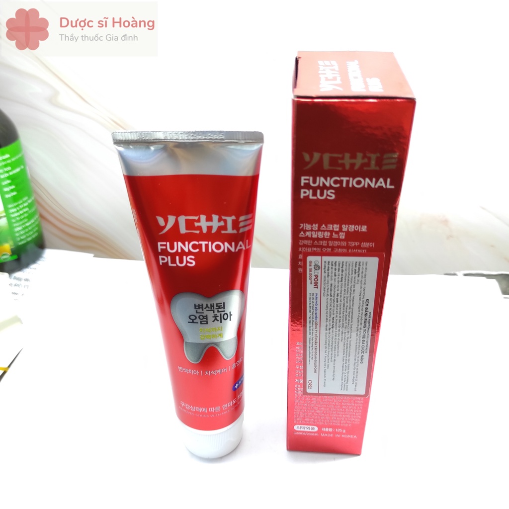 Kem Đánh Răng Ychie Functional Plus Cho Răng Ố Màu - Tuýp 125g