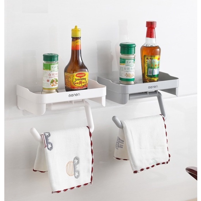 Giá treo giấy vệ sinh, Giá cài giấy vệ sinh đa năng, có kệ để đồ