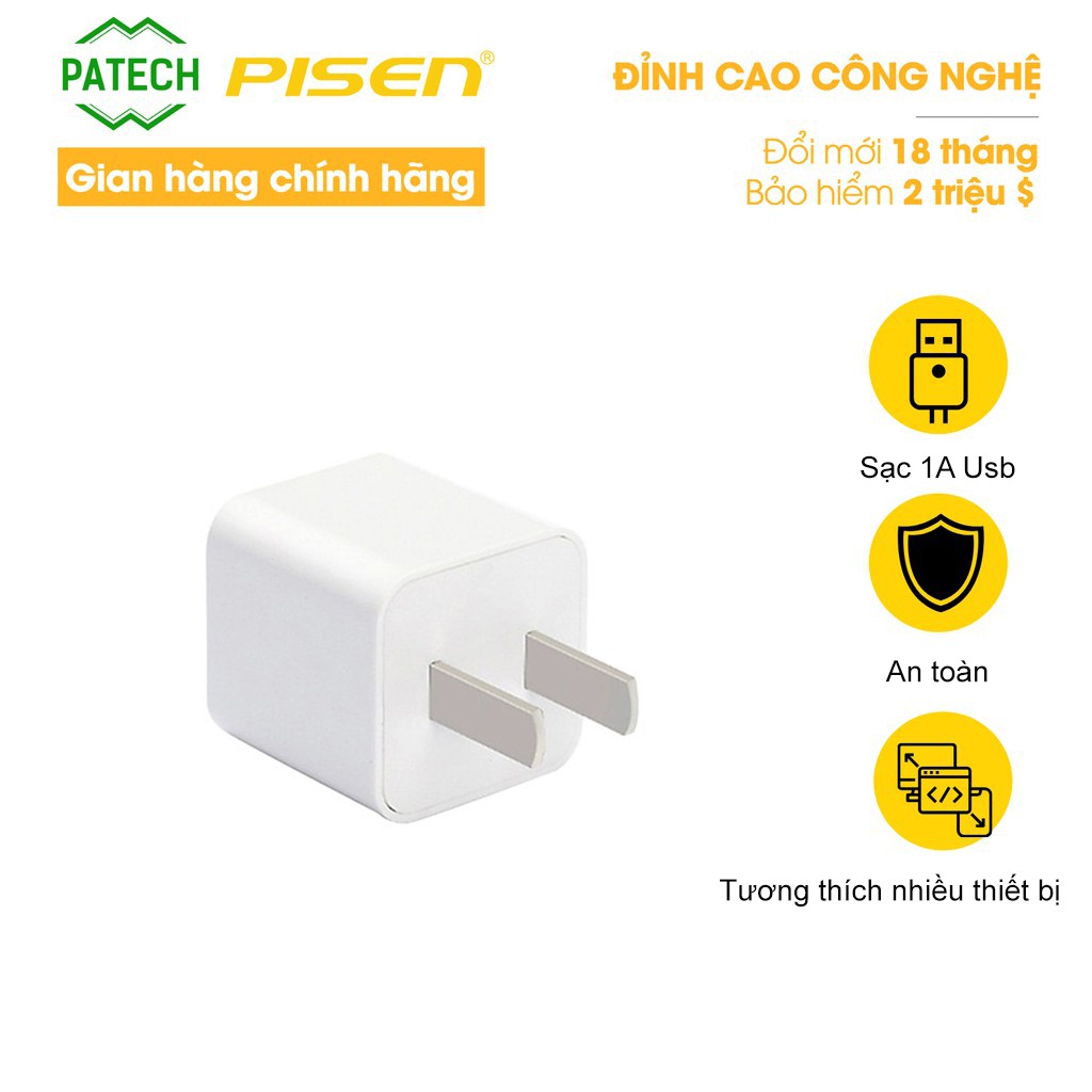 Sạc Pisen I Charger 1A (Smart) 5/6/7/8 Apple - Hàng chính hãng