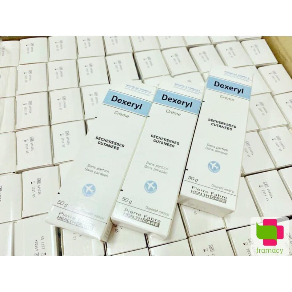 Kem nẻ dưỡng ẩm Dexeryl Creme, Pháp (50g+250g) hỗ trợ da nứt nẻ, chàm sữa, mẩn ngứa rôm sảy cho trẻ sơ sinh, người lớn