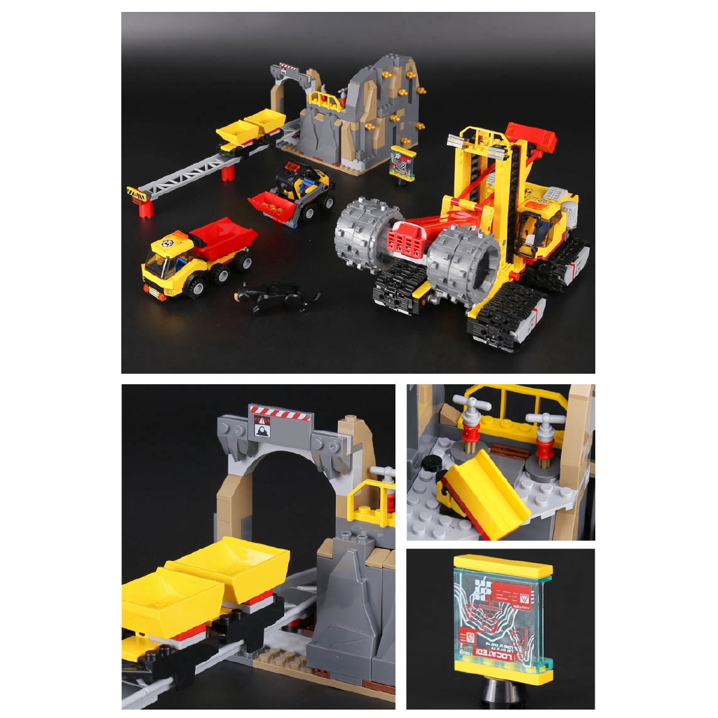 02102 City Mine Mining Experts Site Compatible Lego 60188 Building Blocks Bricks Toys DIY Education