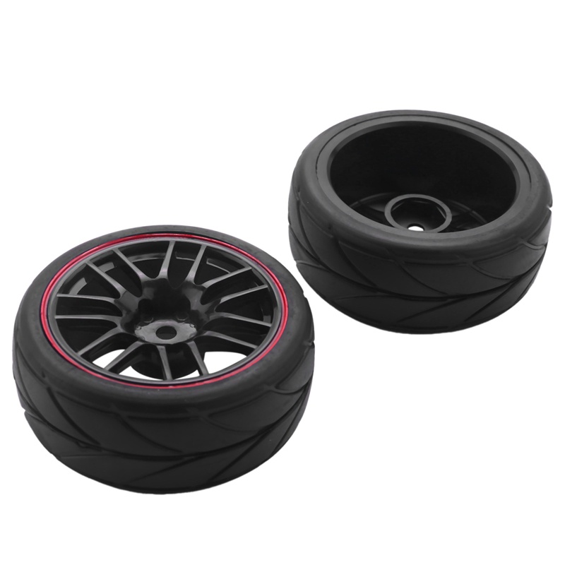 Set 4 Bánh Xe Cao Su 12mm Cho Xe Ô Tô Đồ Chơi Tỉ Lệ 1 / 10