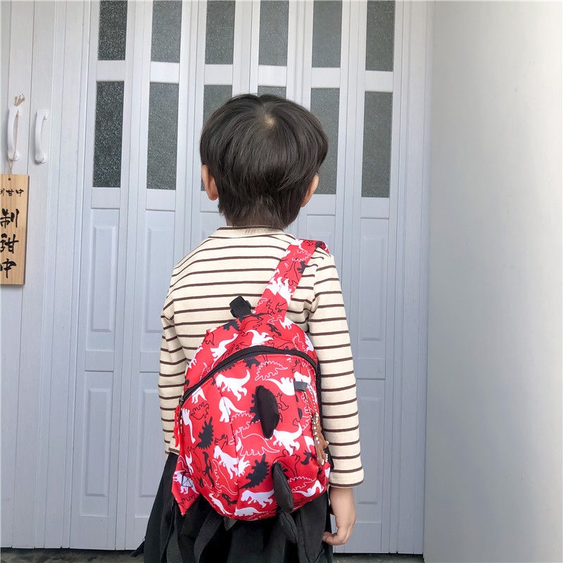Ba Lô Vải Bố Hình Khủng Long Cho Bé 1-3-5 Tuổi