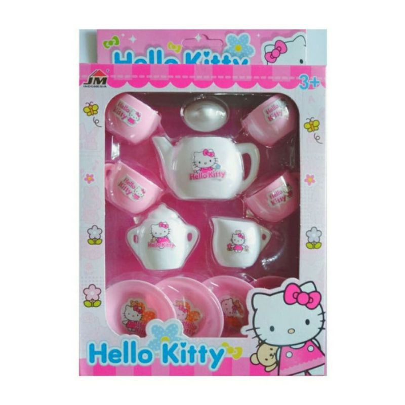 Bộ Đồ Chơi Ấm Trà Và Cốc Uống Trà Hình Hello Kitty / Frozen Cho Bé Gái