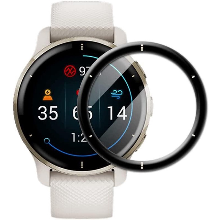 Cường lực 3D đồng hồ Garmin Venu 2 2s 2plus Venu SQ SQ2 Vivoactive 4 4S loại dẻo độ cứng 6H full màn hình SWASTORE