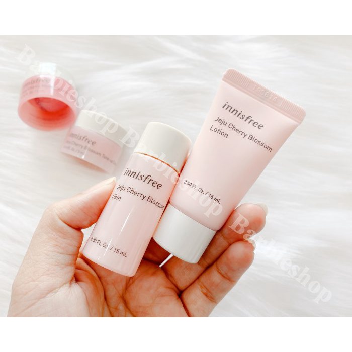 Set 4 Món INNISFREE Cherry Tone Up Mini Mới