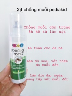 Xịt chống muỗi Pediakid Pháp