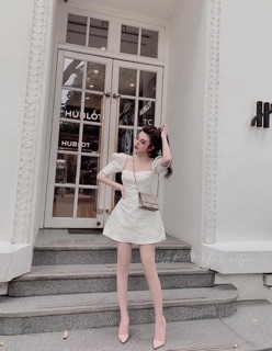 Đầm gấm đẹp sang