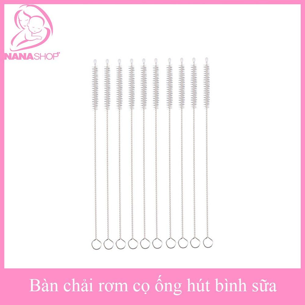 Bàn chải cọ ống hút bình sữa, ống hút bình nước