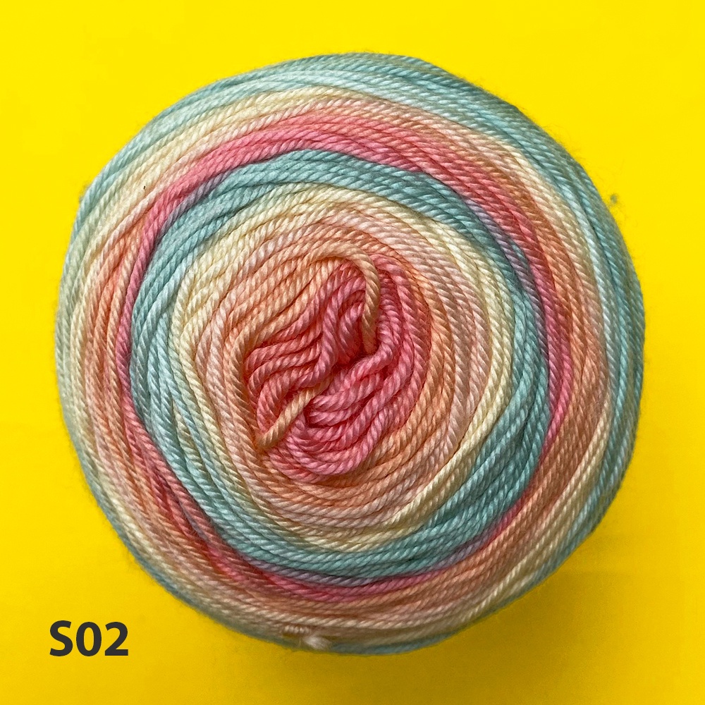 Cuộn len loang 100% Micro Acrylic Papatya Sundae