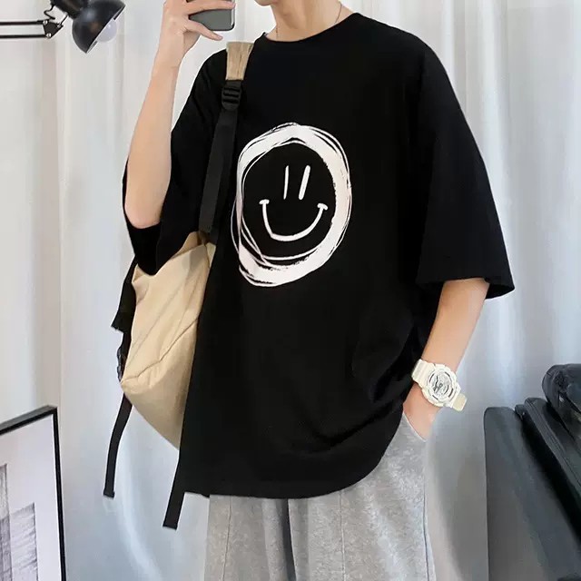 Áo nỉ nam nữ form rộng hình in  mặt cười to độc đáo  unisex form rộng oversize streetwear AMZ2 | BigBuy360 - bigbuy360.vn