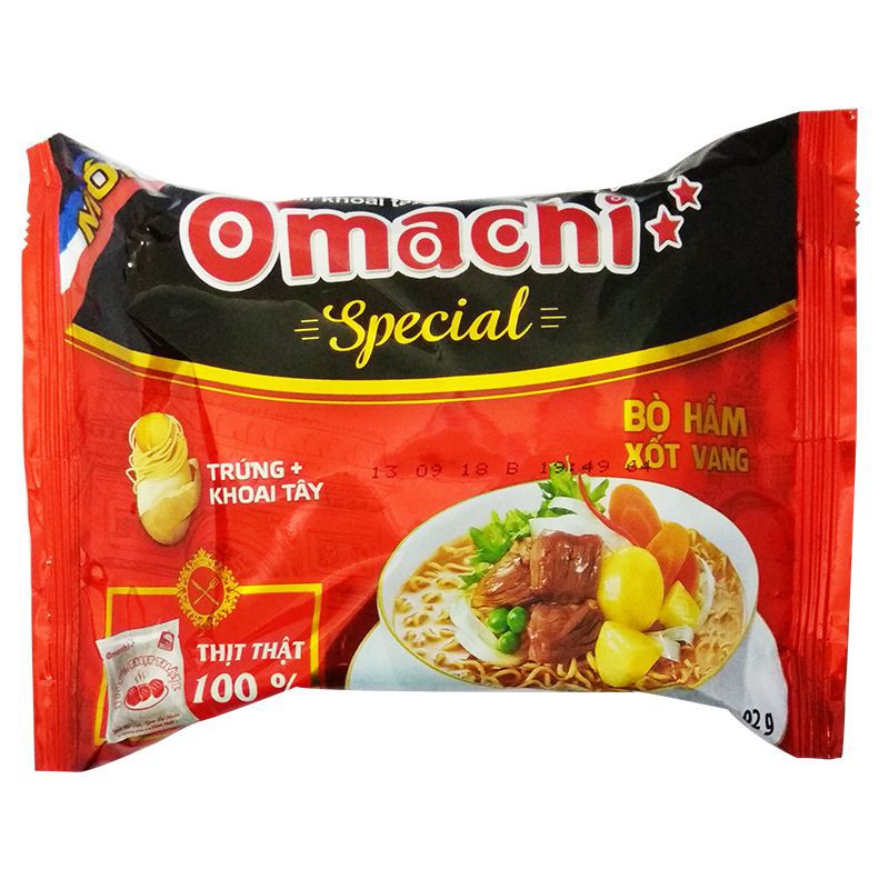 Mì Omachi Special Bò hầm xốt vang gói 92g