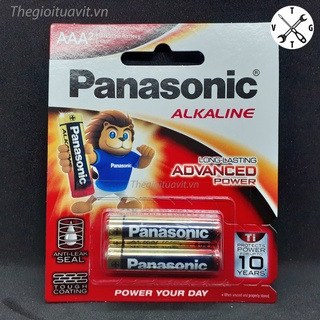 Pin đũa aaa lr03 panasonic alkaline lr03t/2b 1.5v vỉ 2 viên