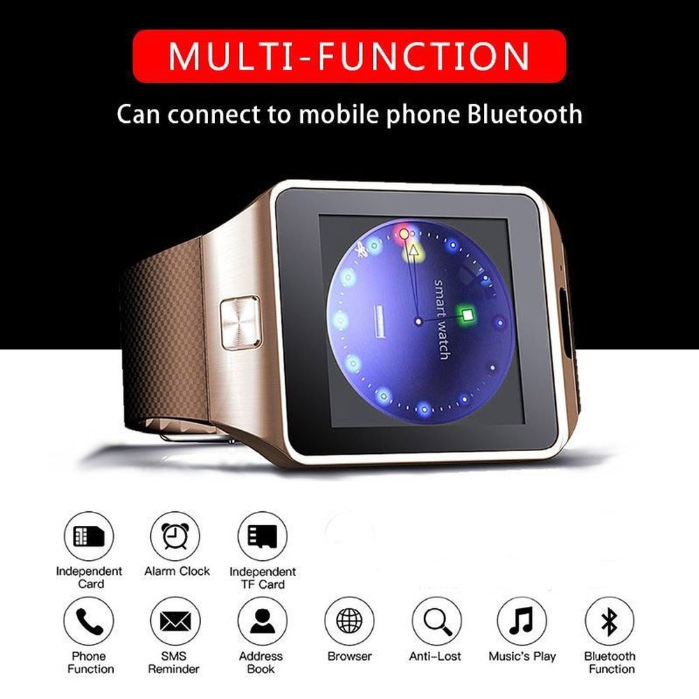 Đồng Hồ Thông Minh Dz09 Hỗ Trợ Thẻ TF Và Phụ Kiện