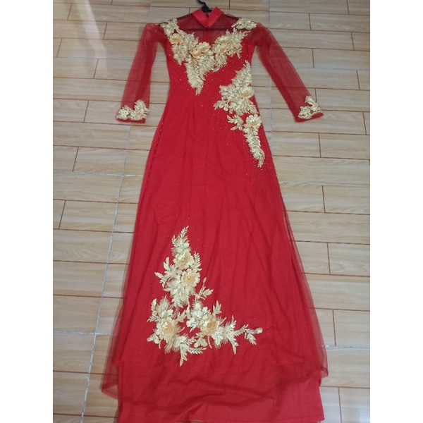 Áo dài cô dâu thanh lí