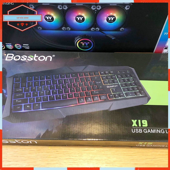Bàn Phím Máy Vi Tính Laptop Chơi Game Bosston X19 Led 7 Màu - Bàn phím Cơ Keyboard Gaming