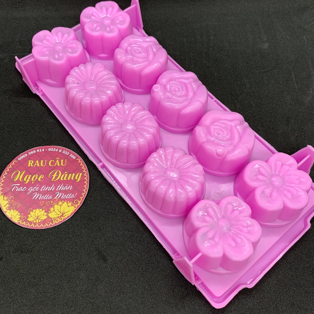 Khuôn nhựa làm đá lạnh, bánh rau câu, bánh puddin