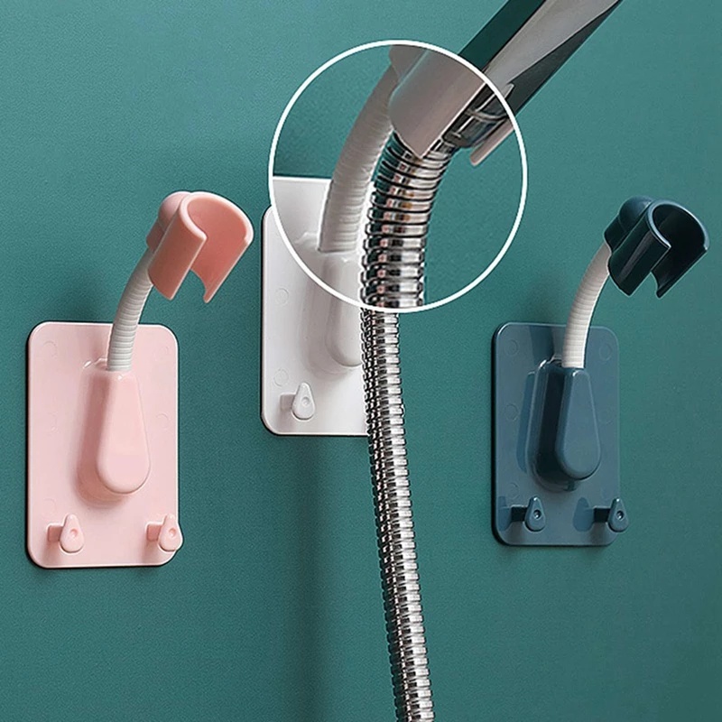 Giá Đỡ Vòi Hoa Sen Gắn Tường Tự Dính Xoay 360 Độ Điều Chỉnh Được Không Cần Khoan