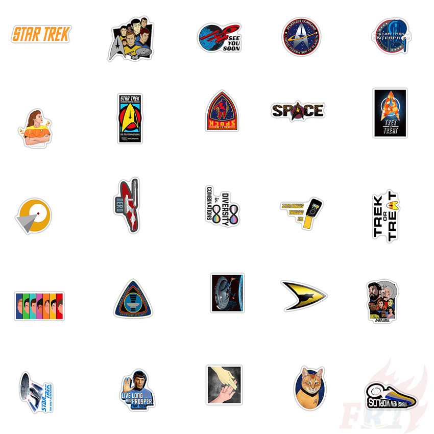 ❉ Star Trek Series 03 Stickers ❉ 50Pcs/Set DIY Fashion Luggage Laptop Skateboard Doodle Decals Stickers