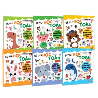 Sách Sticker Bóc Dán - Bé Vui Học Toán - Cùng Động Tay Động Não Nào Quyển Lẻ Tùy Chọn ( 3-12 Tuổi )