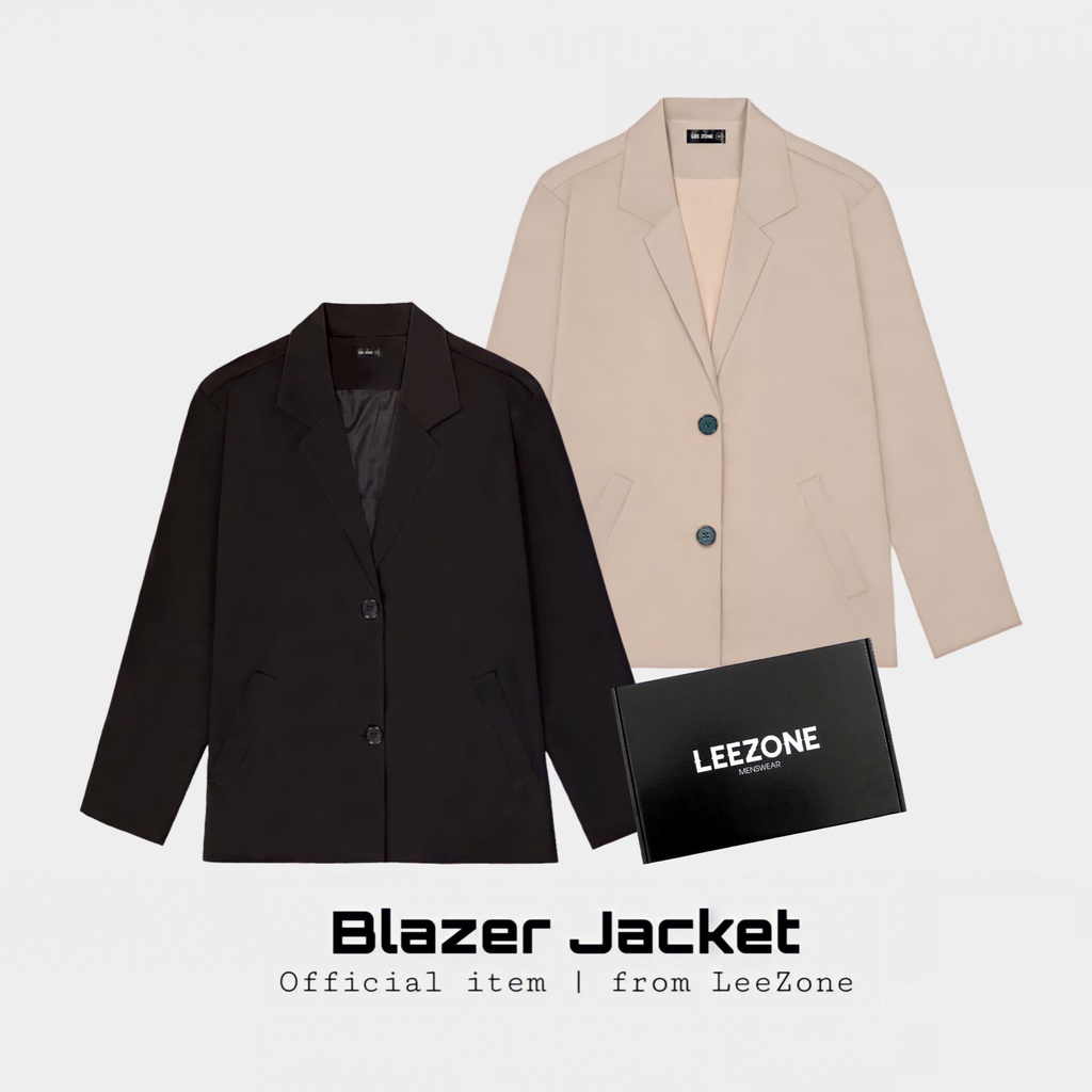 Áo Khoác Blazer LeeZone Full Box Chất Kaki Mềm 2 Lớp