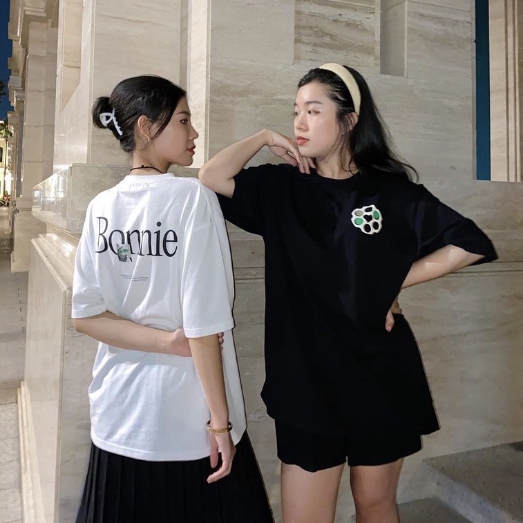 Áo phông ngắn tay unisex dáng relax in phồng 21ST URBAN Bonnie 22