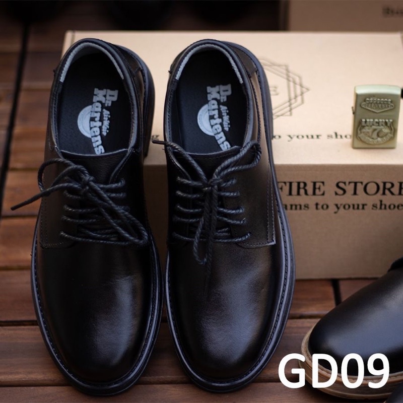 Giày nam da thật, giày dr martens, mẫu hottrend derby da bò nguyên tấm