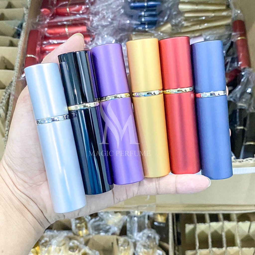 Chai lọ đựng nước hoa 10ml vỏ nhôm hai lớp loại cao cấp, kín không rò rỉ dạng xịt phun sương!