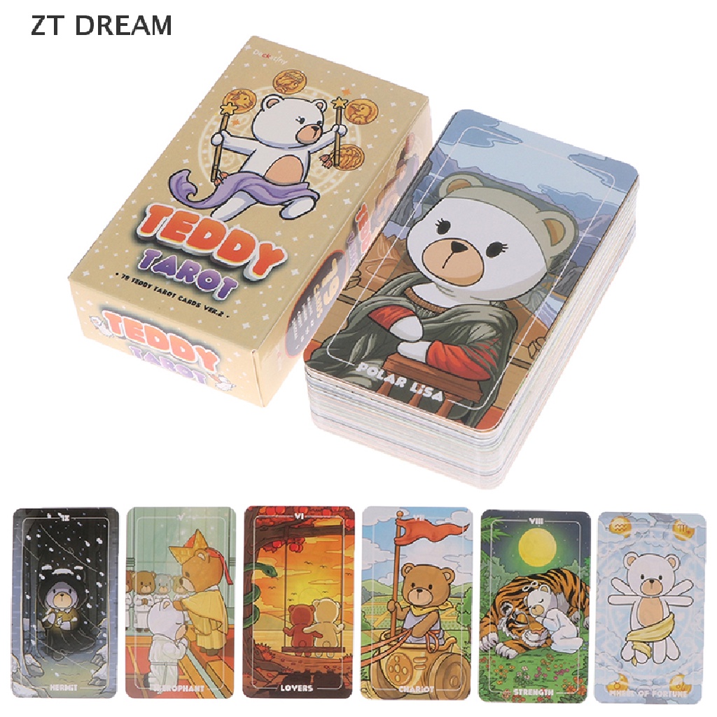 Bộ Bài Tarot Teddy 07 Lá Vui Nhộn