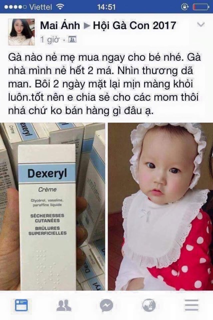 Kem Nẻ Dexeryl Pháp