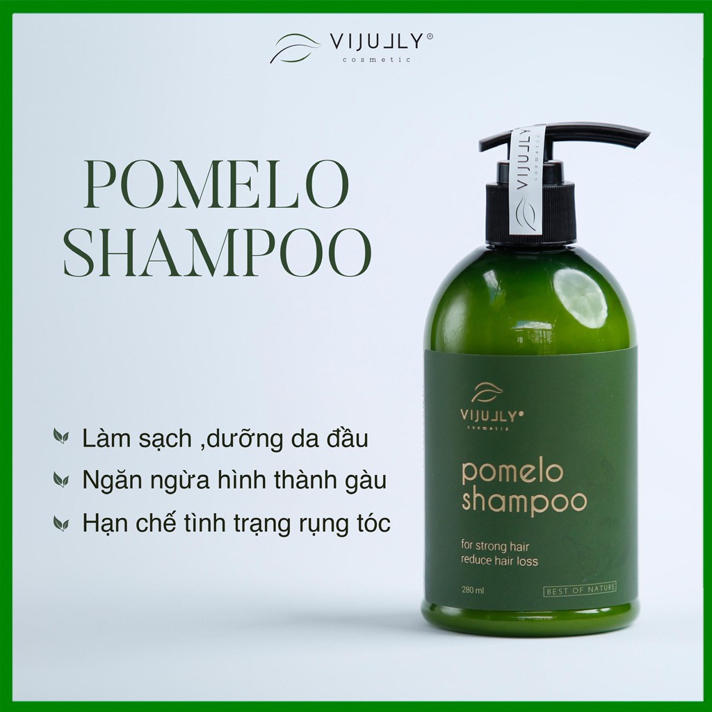 Bộ đôi chăm sóc tóc gãy rụng, hư tổn: Dầu gội Pomelo Shampo 280ml + Dầu xả Daisy Conditioner 280ml